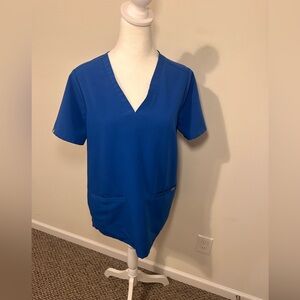 FIGS Blue Catrina Scrub Top Size Medium